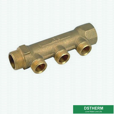 2つの方法から熱湯の供給のための男性ねじ付属品が付いているPexの管のための6つの方法真鍮水分離器多岐管
