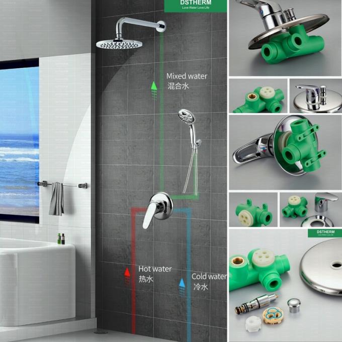 カバーPprのミキサーのシャワー止水栓の冷たい熱湯釣り合った弁5のあたりの5つの方法