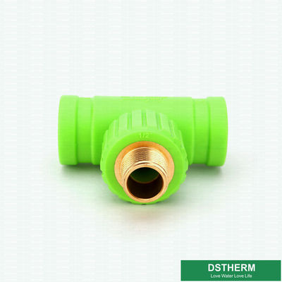 ISO15874標準的な緑のプラスチック管付属品は滑らかな内部の壁を形づけるために匹敵する