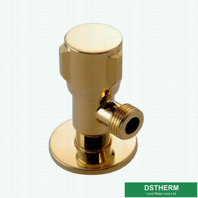 シャワー室の付属品PN25 CW617Nの真鍮の角度弁の金色の普及した設計
