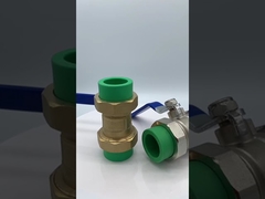 110mm真鍮ダブルユニオンボールバルブ重量型フルボア