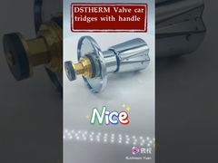 真鍮バルブカートリッジ用の丸いクロムメッキ亜鉛合金ハンドル