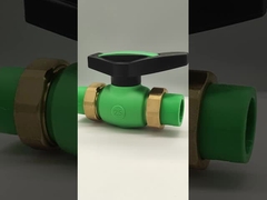 PPR プラスチックのコーティング 双重結合ボールバルブ 露出装置 輸入原材料