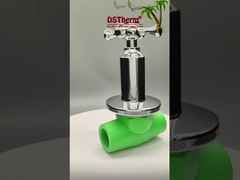 PPR クロム付 高級ボールバルブ クロスハンドル 銅コア 青銅カートリッジ