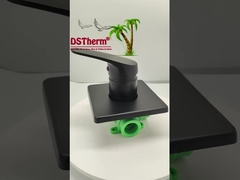 3方向方形パネル Ppr ブラックプレートミキサーシャワーバルブ ミキサーバルブ