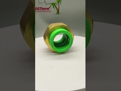 緑色PPR 双頭スレッドユニオン 双面ユニオンコネクタ 高温耐性