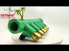 PPR 真鍮赤 5 方向マニホールド カスタマイズされたロゴと色 20mm