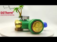 PPRボールバルブ付きマニホールド 温水・冷水 青色 3方向マニホールド カスタマイズされたロゴと色 25mm