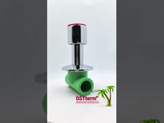 Pprクロム塗装ストップバルブ 防滑ハンドル 低保養 20-32mm 調整可能なサイズ