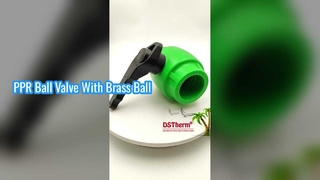 耐久性のある PPR ボール バルブ真鍮ボール ウェーブ ハンドル