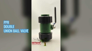 PPR ダブルユニオンボールバルブ簡単取り付け