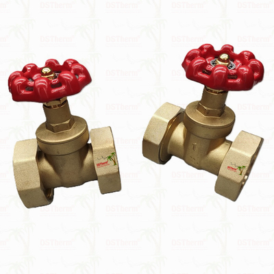 ブラスユニオンゲートバルブ 赤鋳鉄ハンドル 高流量 1/2 "-4" オーダーメイドサイズ