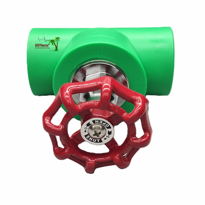 ブラックPPRストップバルブ クロム塗装/ブラスカラーカートリッジ ISO 15784認定グローバルバルブ 20-110mm