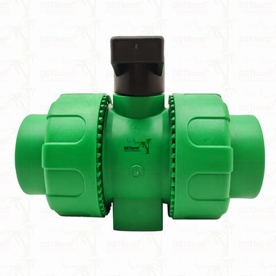 ロックボール PPR ダブルユニオンボールバルブ プラスチックボール S2.5 20-63MM カスタマイズされたLOGO
