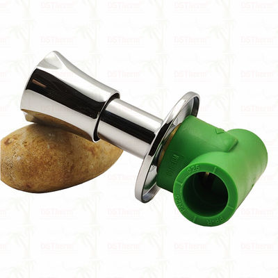 PN25 PPR 止水バルブ 20-40mm クロムメッキ 滑り止めハンドル付き