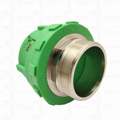 PPR 男性スレッドコップリング プラスチック PPR パイプフィッティング 75*2 1/2 "カスタマイズされたサイズ