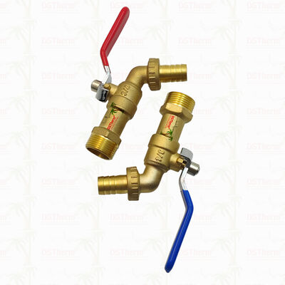 金色付重用クラシック レッド鉄柄 ビブコック 水槽 蛇口 水槽 3/4 "