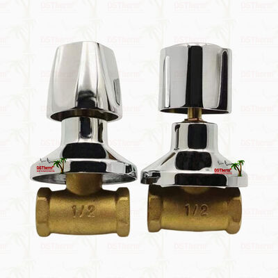 クロムメッキ真鍮製止水弁 グローバルバルブ 南米スタイル A 1/2インチ-1インチ