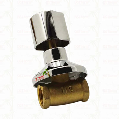 クロムで塗装された青銅ストップバルブ グローバルバルブ 南米スタイルB 1/2"-1"