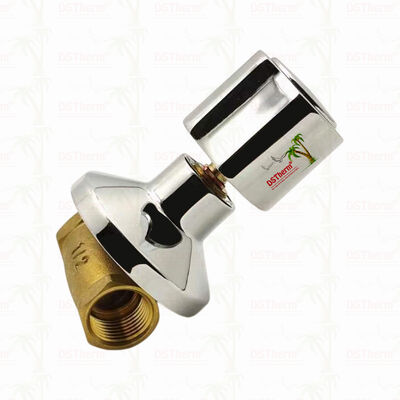 クロムで塗装された青銅ストップバルブ グローバルバルブ 南米スタイルB 1/2"-1"