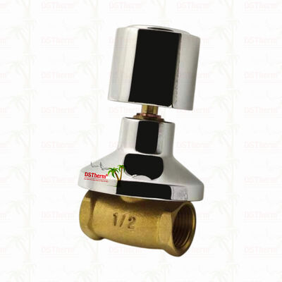 クロムで塗装された青銅ストップバルブ グローバルバルブ 南米スタイルB 1/2"-1"