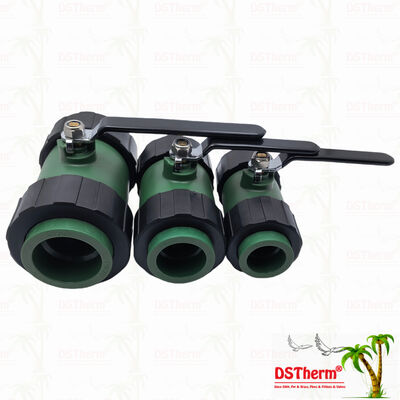 PPR ダブル ユニオン ボール バルブ ブラス ボール 鉄 ハンドル 20-63MM オーダーメイド ロゴ