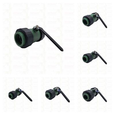 PPR ダブル ユニオン ボール バルブ ブラス ボール 鉄 ハンドル 20-63MM オーダーメイド ロゴ