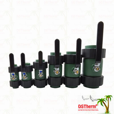 PPR ダブル ユニオン ボール バルブ ブラス ボール 鉄 ハンドル 20-63MM オーダーメイド ロゴ