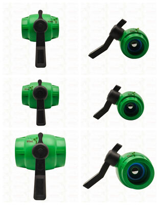 PPR フルボア高速流量ボールバルブ、PPRパイプ20-63MM用真鍮カートリッジ付き、カスタマイズ可能