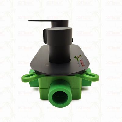 PPR 5 Ways 温度と流量制御のためのブラックプレートミクサーシャワーバルブ