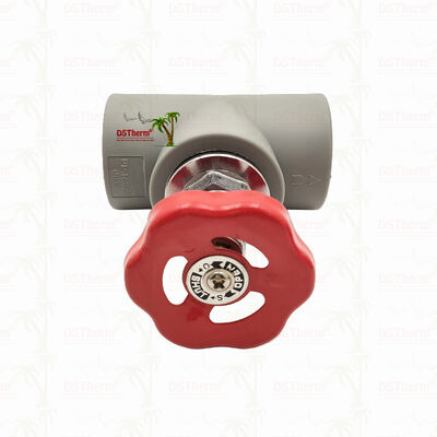 グレイ クロムメッキ PPR ストップバルブ 真鍮カートリッジ付き グローバルバルブ 20-110mm